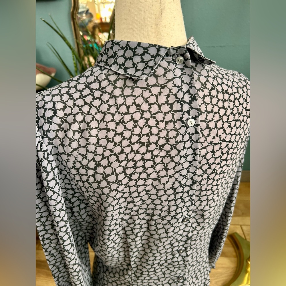Vintage Floral Patterned Blouse - image 5